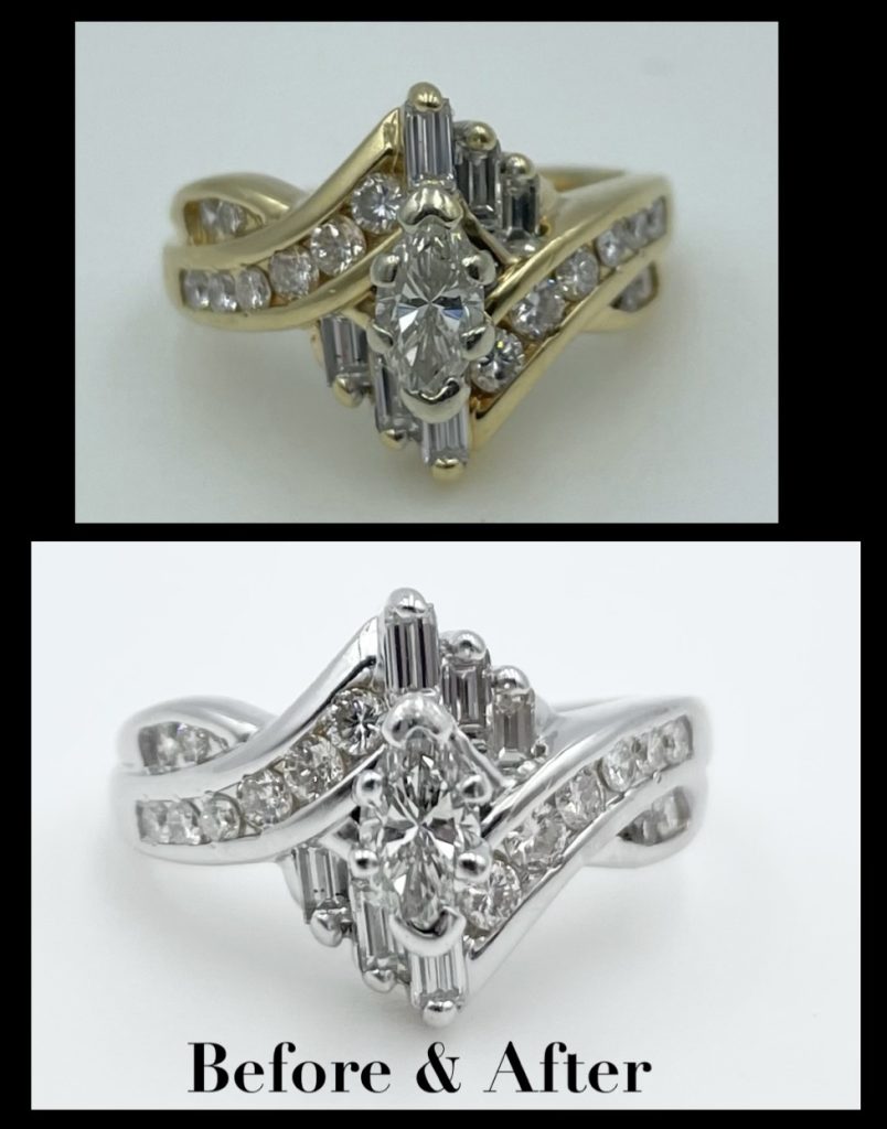 Before After Jewelry Bypass Baguettes Repairs Side By Side